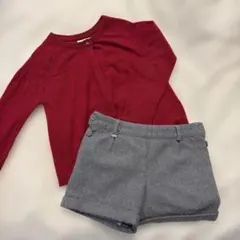 Cyrillus カーディガン ショートパンツ セット 110