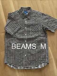 美品☆BEAMS ビームス　半袖シャツ M チェック柄のサムネイル
