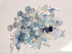 青色系アクリルビーズセット