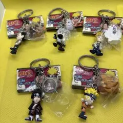 NARUTO 2連キーホルダー　全5種コンプリートセット