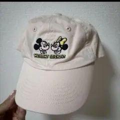 ディズニー ミッキー ミニー キャップ 帽子 WELCOME FRIENDS!
