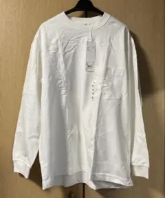 ユニクロ クルーネックT ホワイト 長袖 XL UNIQLO U