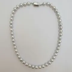 【希少】 あこや真珠 ネックレス ナチュラルグレー 8～8.5mm 冠婚葬祭