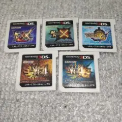 任天堂　ニンテンドー3DS モンスターハンターゲーム5個セット まとめ売り