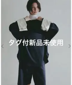 タグ付新品未使用　etretokyo ボートネックカフスロンTee