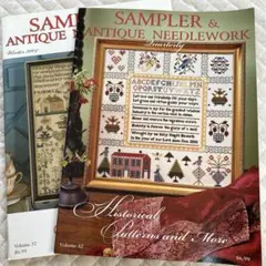 SAMPLER & ANTIQUE NEEDLEWORK 32号　37号