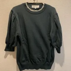 ロペピクニック　半袖　ニット　セーター　緑　38