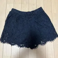 BROWNY STANDARD レースショートパンツ ブラック Fサイズ