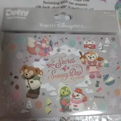 ディズニーシーシークレットオブスノーウイデイ ポストカード シールセット