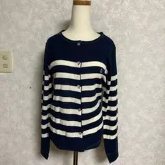 レディース　ボーダーカーディガン　Mサイズ