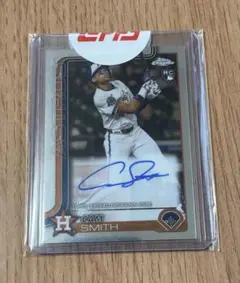 レデ戻り mlb topps auto cam smith 直筆サインカード