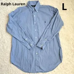 Ralph Lauren ラルフローレン　長袖　シャツ　青　L