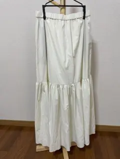 ADAM ET ROPÉ ホワイト ティアードスカート