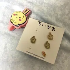 ちいかわ うさぎ ピアス　コードクリップ