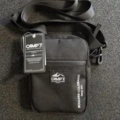 CAMP 7 ブラック ショルダーバッグ