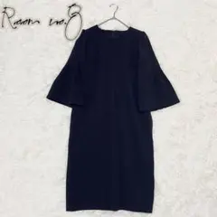 25年♡極美品✨ノーブル ロー切り替えフレアワンピース アイボリー 38 25年♡極美品✨ノーブル ロー切り替えフレアワンピース アイボリー 38