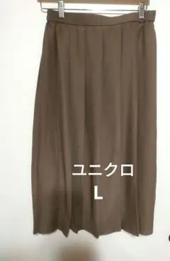 ユニクロ プリーツスカートL
