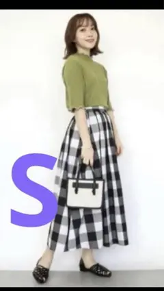 新品☆しまむら☆terawear emu☆ブロックチェックスカート