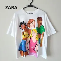 ZARA ザラ イラストプリントTシャツ Lのサムネイル