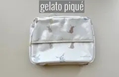 美品　ジェラートピケ おむつポーチ