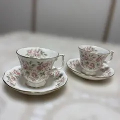 オールドノリタケ ペディスタルシェイプ カップ＆ソーサー 2客セット