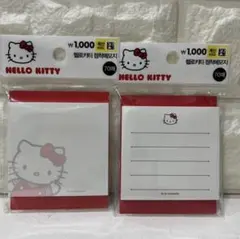 【韓国限定】キティちゃん メモ帳セットサンリオ　韓国限定ダイソー