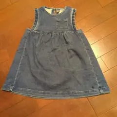 Petit Bateau デニム ジャンバースカート