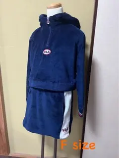 FILA　ボア　上下ジャージセット　韓国ファッション　温かい