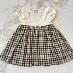 ベビー　ワンピース　90cm プティマイン　半袖　夏服　子ども服　淡色　韓国のサムネイル