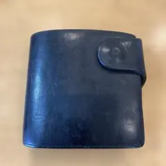 ポーター黒 レザー 二つ折り財布