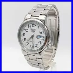 261 送料無料【自動巻】動作品★SEIKO 5★裏スケルトン★メンズ/腕時計