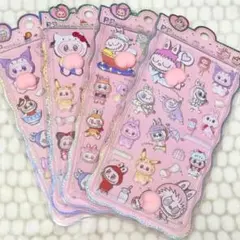【新品】RABUBU ラブブ おしりシール 4枚セット ぷっくり ぷにぷにシール