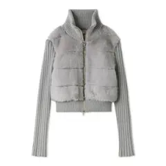 SNIDEL（スナイデル）ファーニットブルゾン （GRY）