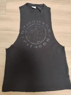 GYMSHARK ブラック ドロップアームタンク Mのサムネイル