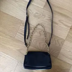 美品ZARA ザラ　ミニショルダーバッグ チェーン紐　ボディバッグ　2way