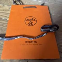 HERMES オレンジショップ袋 中型