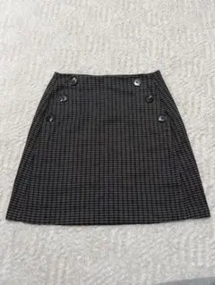 GU チェック柄タイトスカート