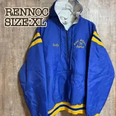 RENNOC レノック ナイロンスタジャン 青アノラックパーカー USA製 XL