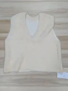 【未使用品】Discoat 前後2WAY フェザーヤーンベスト