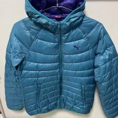 PUMA レディースフード付き軽量ダウンジャケット