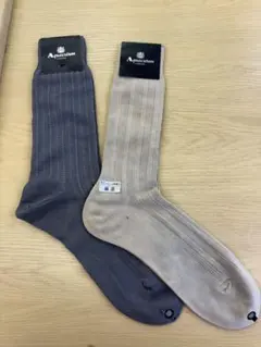 Aquascutum ソックス 2足セット 麻混のサムネイル