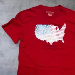 FADED GLORY Tシャツ XL相当 USA国旗プリント 半袖 カジュアルのサムネイル