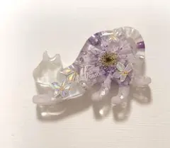 「1278」レジンヘアゴム　ポニーフック　ブローチ　マグネット