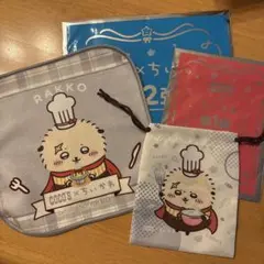 ココス ちいかわ ラッコ 巾着 ミニタオル