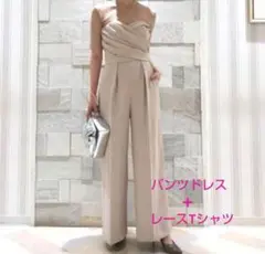 LAGUNAMOON LADYクロスベアパンツドレス ドレス セットアップ