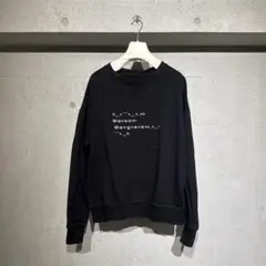 メゾンマルジェラ 22SS ロゴスウェット 黒 XLのサムネイル