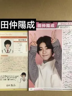 レア) 田仲陽成プロフィール切り抜きセット - メルカリ