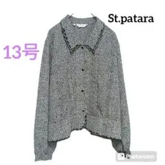 ✨️美品 セイントパタラ 総柄ブラウス　 　　　上品 大きめ　 13号