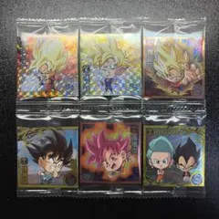 ドラゴンボール 超戦士シールウエハース 超絶感謝の十周年 6枚まとめ売り