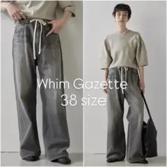 Whim Gazette ドロストデニムパンツ 38 グレー - メルカリ